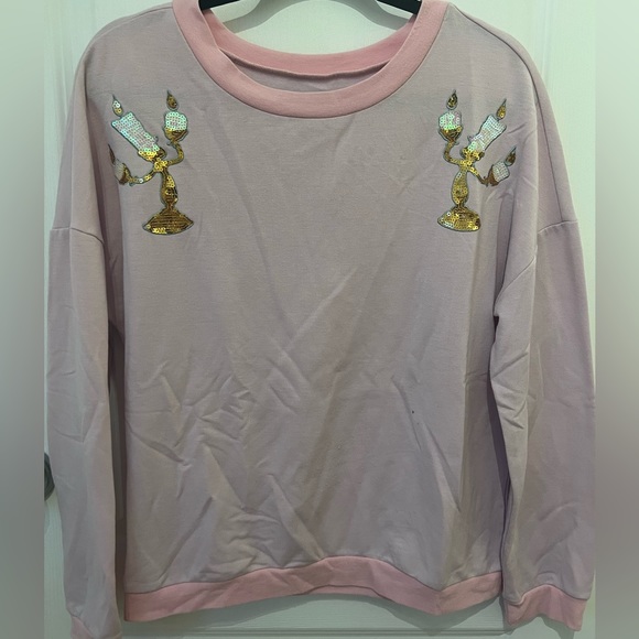 Official Disney Parks Lumiere Beauty and the Beast sweatshirt - Picture 2 of 4